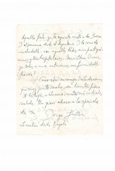 Autograph Letter by Jorge Guillén