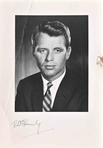 Autographed Portrait of Young Robert Kennedy