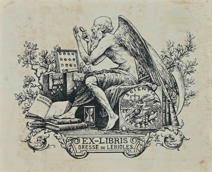 Ex Libris Dressè de Lebioles