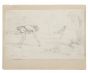 "Ball Game" is an original drawing in tempera on paper, realized by Gabriel Guèrin