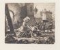 La Delivrance De La Princesse Olga is an original print in etching technique on ivory-colored paper, realized by Eugène Delacroix .