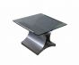 Vintage Steel Coffee Table by François Monnet - France 1970s