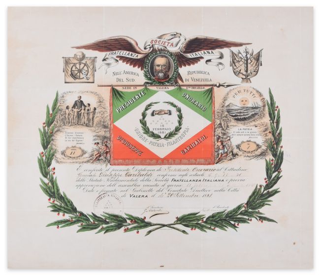 Società Fratellanza Italiana - Modern manuscript
