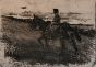 Giovanni Fattori, Cavalleggero, Etching, 1900 c.a.
