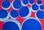 Circles On Red by Giorgio Lo Fermo -  Contemporary Artworks 