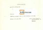 W.Lam, Typewritten receipt to N. Jacometti.Zurich, 14th June 1961. Excellent condition.