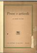 Filippo De Pisis, Prose e articoli, Casa editrice "Il balcone", Milano, 1947, rare Books, Modern Art, Modern Art Rare Books, Journalism, Articles, Art essay