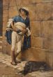 Young arab soldier with dog by Anonymous artist XX Century - Modern Artwork
