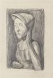 "Subject Posing" is an original drawing in tempera on paper, realized by an Anonymous Artist of the XX Century . 