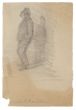 "Figure" is an original drawing in tempera on paper, realized by Jacques Baseilhac (1874-1903).
