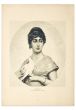 Woman with Dove is an original zincography on paper realized by D'Apres M. Sichel, in 1905.