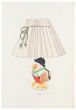 "Lamp and Decoration" is an original watercolor drawing on ivory-colorated paper by Anonymous Artist of XIX Century.