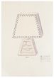 "Lamp"  is an original china ink and watercolor drawing on ivory-colorated paper by Anonymous Artist of XIX Century.