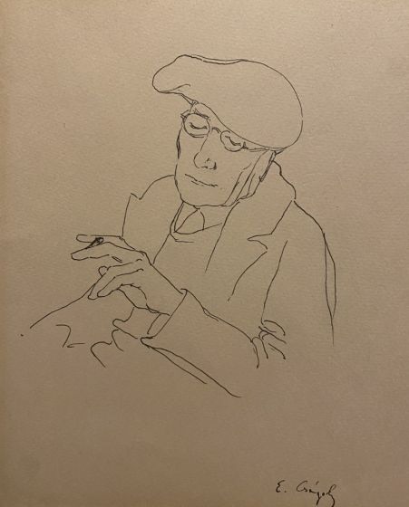Portrait of Andre Gide by Anonymous - Artwork