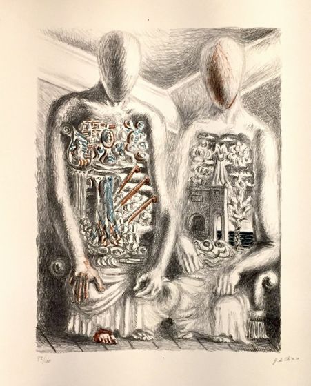 Les Archéologues IV by Giorgio de Chirico - Surrealism