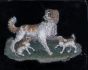 Small Plate With Dogs and Puppies by Anonymous - Decorative Object
