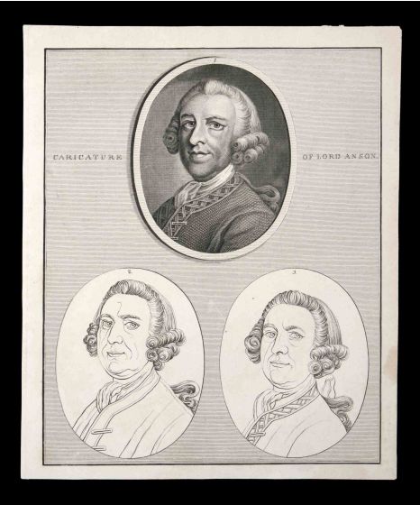 Caricature of Lord Anson