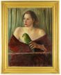 Woman with Parrot
