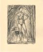 Nude In The Wood by Adrien Désiré Etienne Drian - Modern Artwork