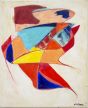 Pink and Red Composition by Giorgio Lo Fermo - Contemporary Artwork