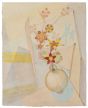 Flowerpot  is an original drawing in watercolor a on paper, realized by Jean Delpech (1988-1916).