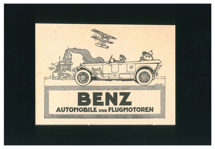 Benz Automobile Advertising by Anonymous - Modern Artwork
