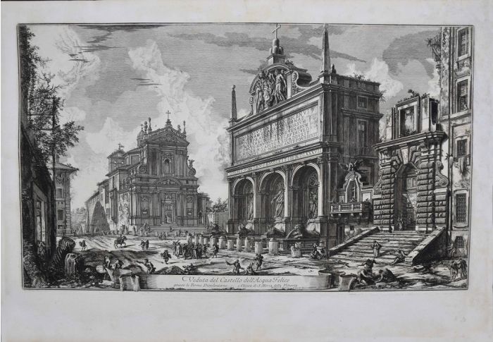 View of Castel of Acqua Felice by Giovanni Battista Piranesi - Old Master Artwork