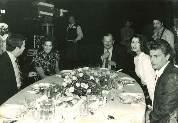 Gianni Bisiach, Florinda Bolkan, Michele Placido - Vintage Photograph 