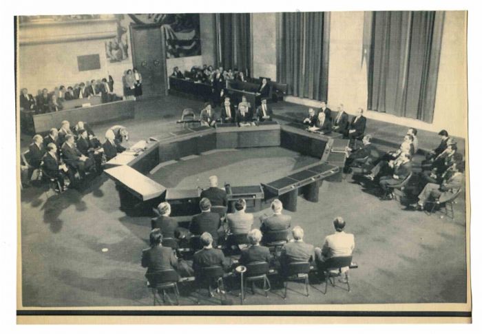 Eduard Shevardnadze and George Shultz - Vintage Photograph 