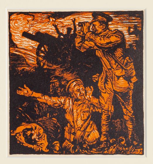 Combattimento di Neuwe Chapelle by Frank Brangwyn - Artwork 