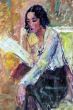 Portrait of Woman While Reading