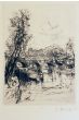 Auguste Brouet, French, etcher, book illustrator, Bridge, Modern Art, Print, Etching