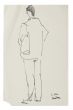 "Boy Fugure"  is an original black China ink drawing on paper  by Anonymous Artist of XX Century.