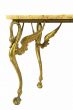 Vintage Brass and Marble Table - Italy 1960s