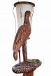 Vintage Wooden Lamp with Bird