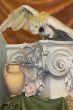 Allegory with Parrot, Capital, Amphora and Drapes