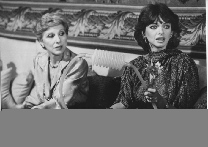 The Italian Actresses Enrica Bonaccorti and Valeria Valeri