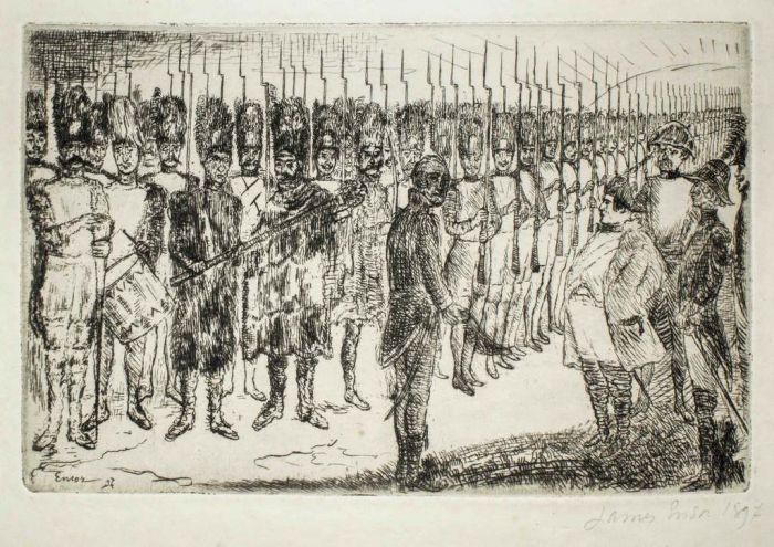 Napoleon's farewell by James Ensor -  Modern art artwork