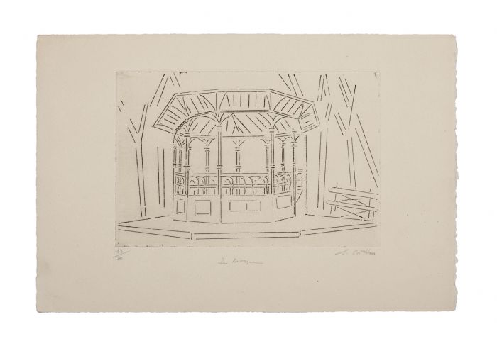  "Architectural" by Suzzanne Cattan - Modern Artwork