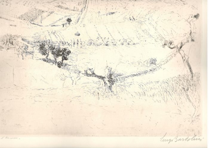 La strada d'ancona by Luigi Bartolini - Modern Artwork 