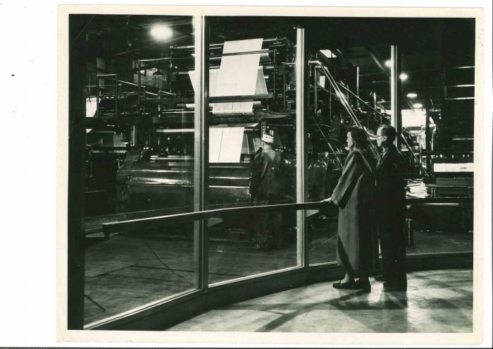 Modern Newspaper Plant - American Vintage Photograph