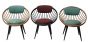 Three Round Lounge Chairs - SOLD