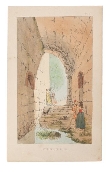 Interior Of Ruins by Emile Henri Laporte - Modern Artwork