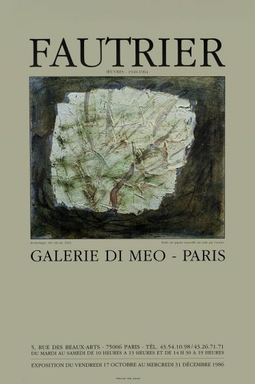 Fautrier- Galerie Di Meo by Jean Fautrier  - Contemporary Artwork