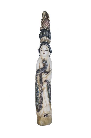 Ivory Carving of a Standing Female Figure - Design and Decorative Objets