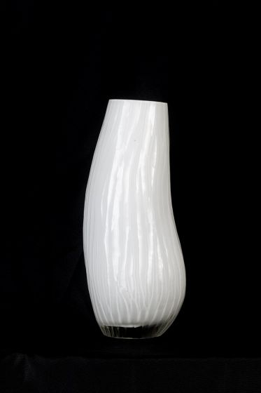 White Glass Vase - Design and Decorative Object