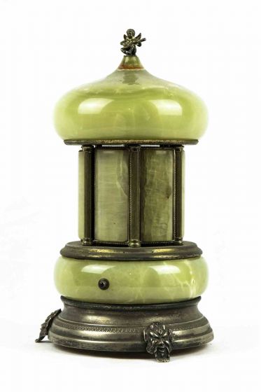 Vintage Nephrite and Metal Carillon