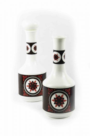 Pair of Vintage Chinese Ceramic Bottles 