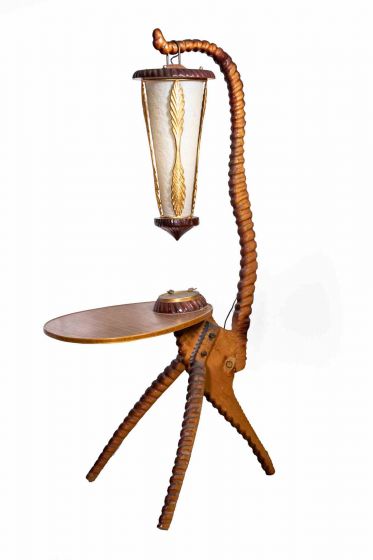 Vintage Mid-Century Modern Italian Lamp by Aldo Tura - Italy 1950s