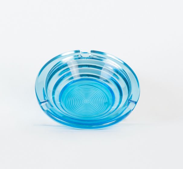 Glass Blue ashtray - Decorative Object